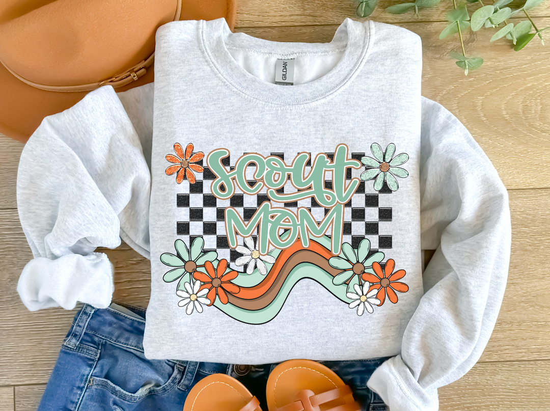 Boho Wave Scout Mom DTF Print