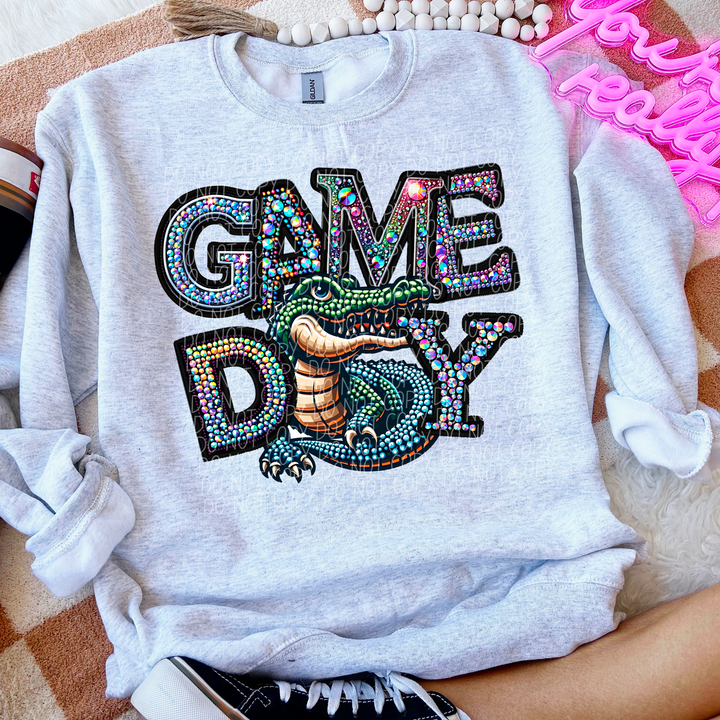 Faux Bling Game Day Mascot DTF Print