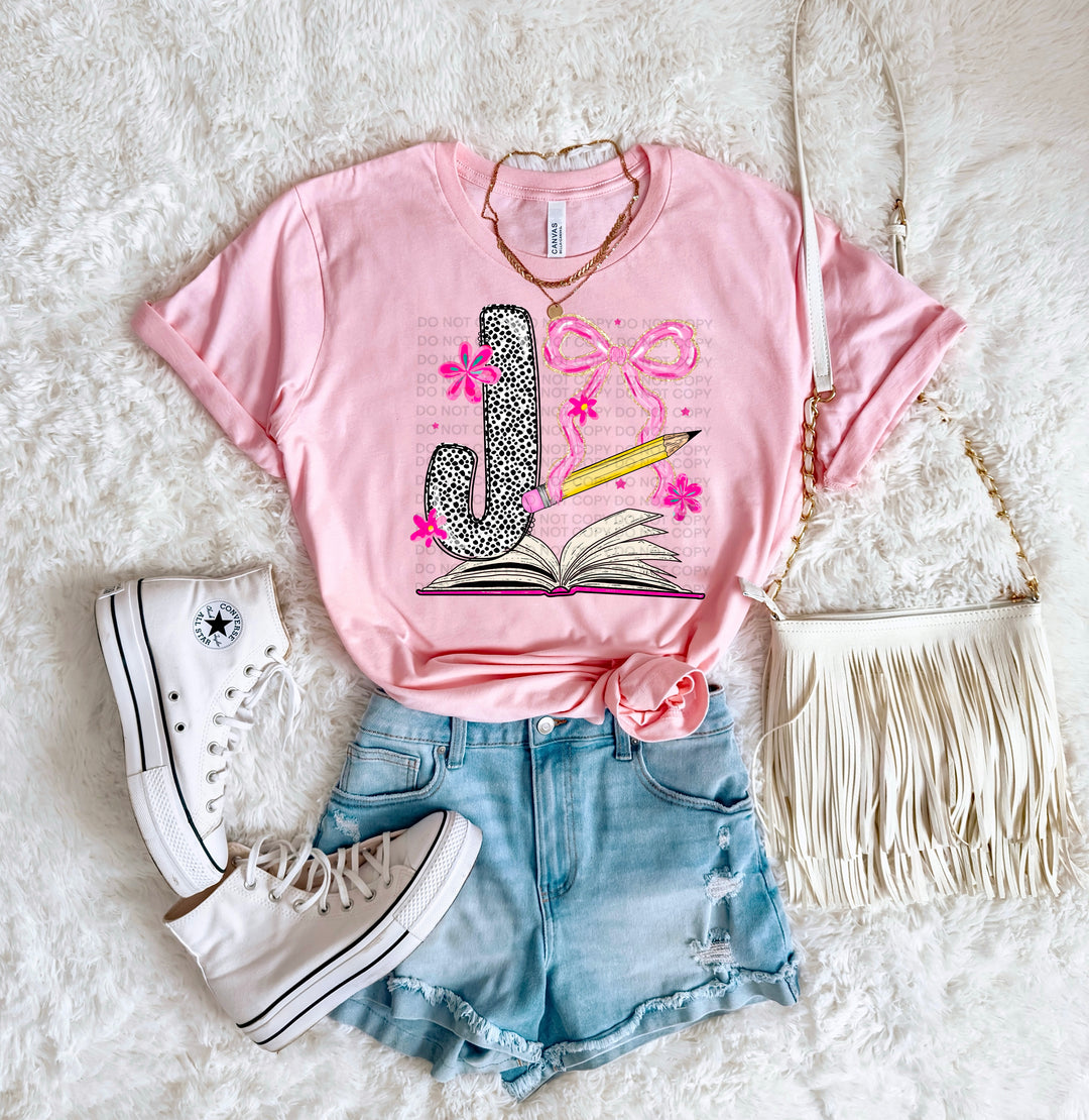 Preppy Dot Letters DTF Print