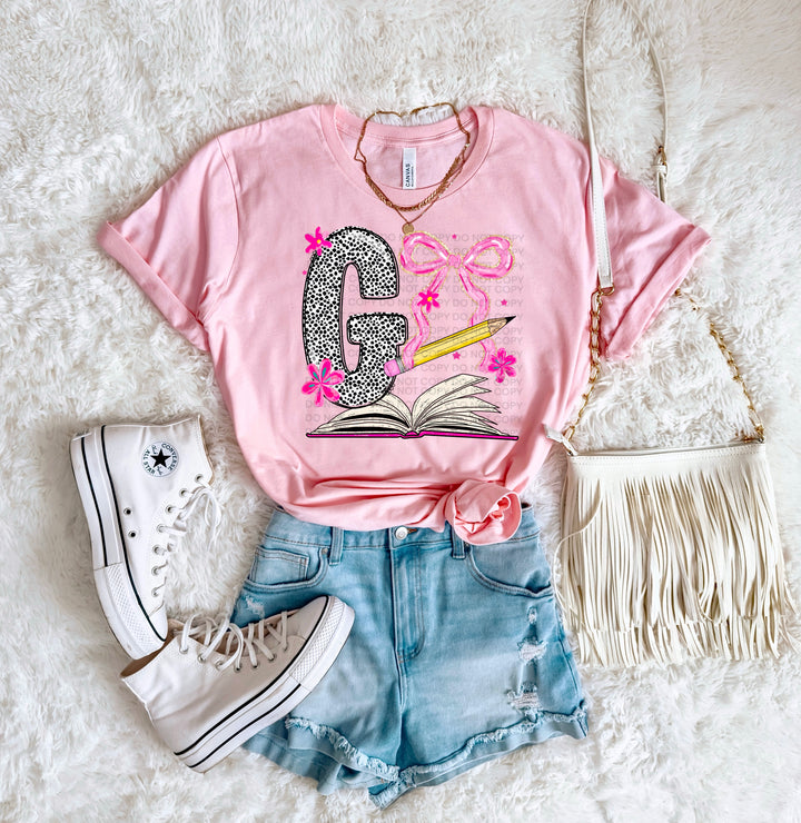 Preppy Dot Letters DTF Print