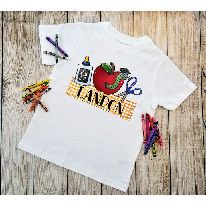 Back To School Name Plate Custom DTF Print