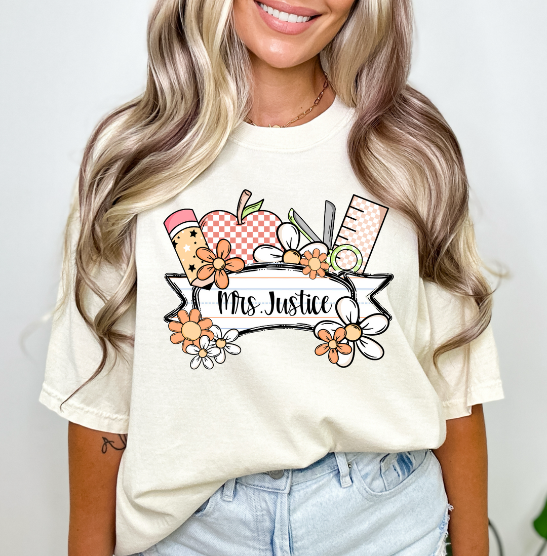 Teacher Name Plate Custom DTF Print