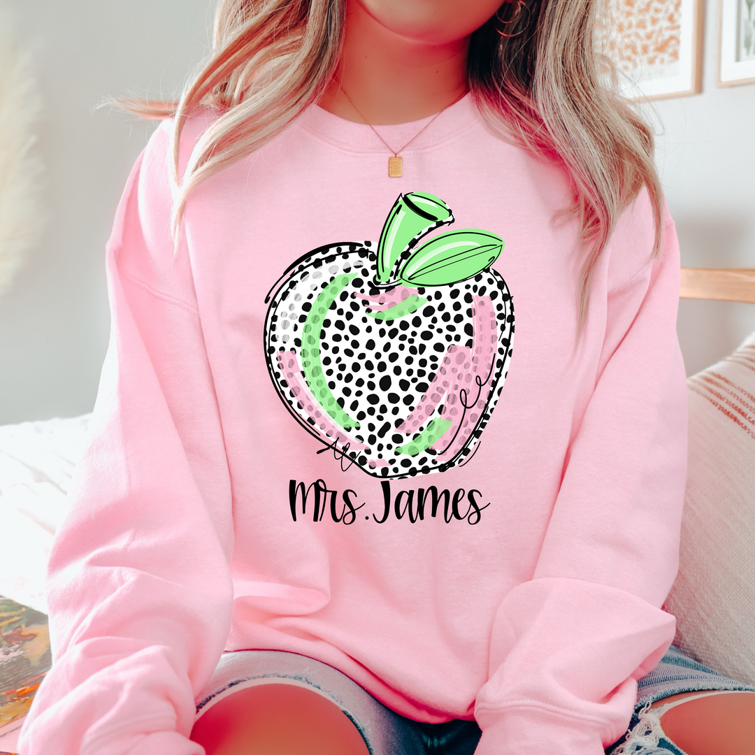 Teacher Apple Custom DTF Print