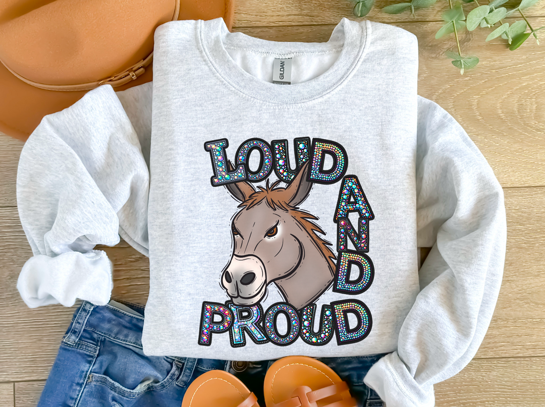 Loud and Proud Mules DTF Print