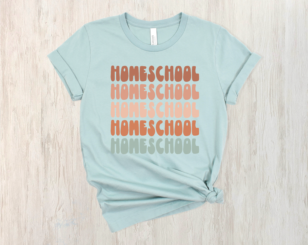 Homeschool Stacked DTF Print