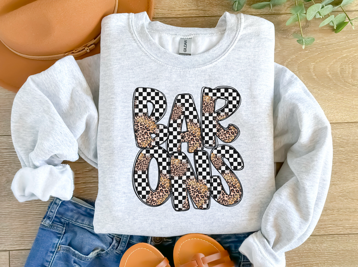 Leopard Checker School Spirit A-R DTF Print