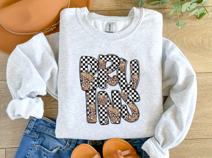 Leopard Checker School Spirit A-R DTF Print