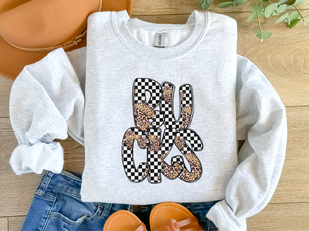 Leopard Checker School Spirit A-R DTF Print