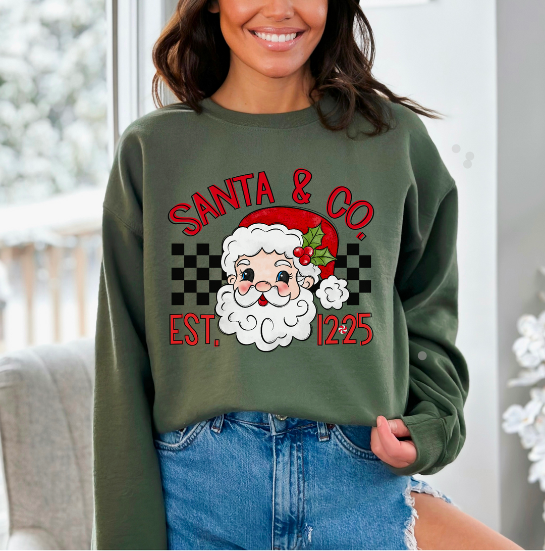 Santa & Co EST 12.25 DTF Print