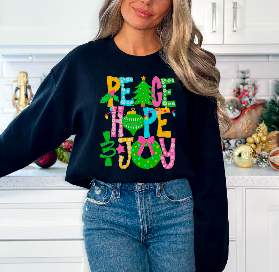 Peace Hope Joy DTF Print