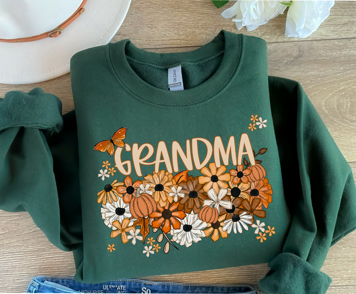 Fall Floral Family Names DTF Print