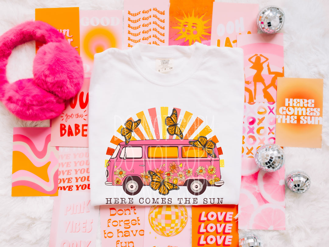 Here Comes the Sun DTF Print