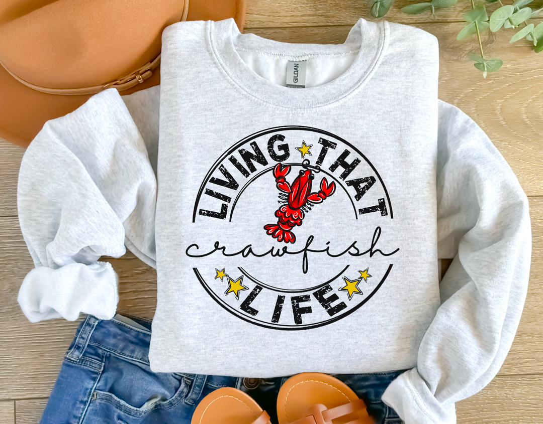 Living That Crawfish Life DTF Print