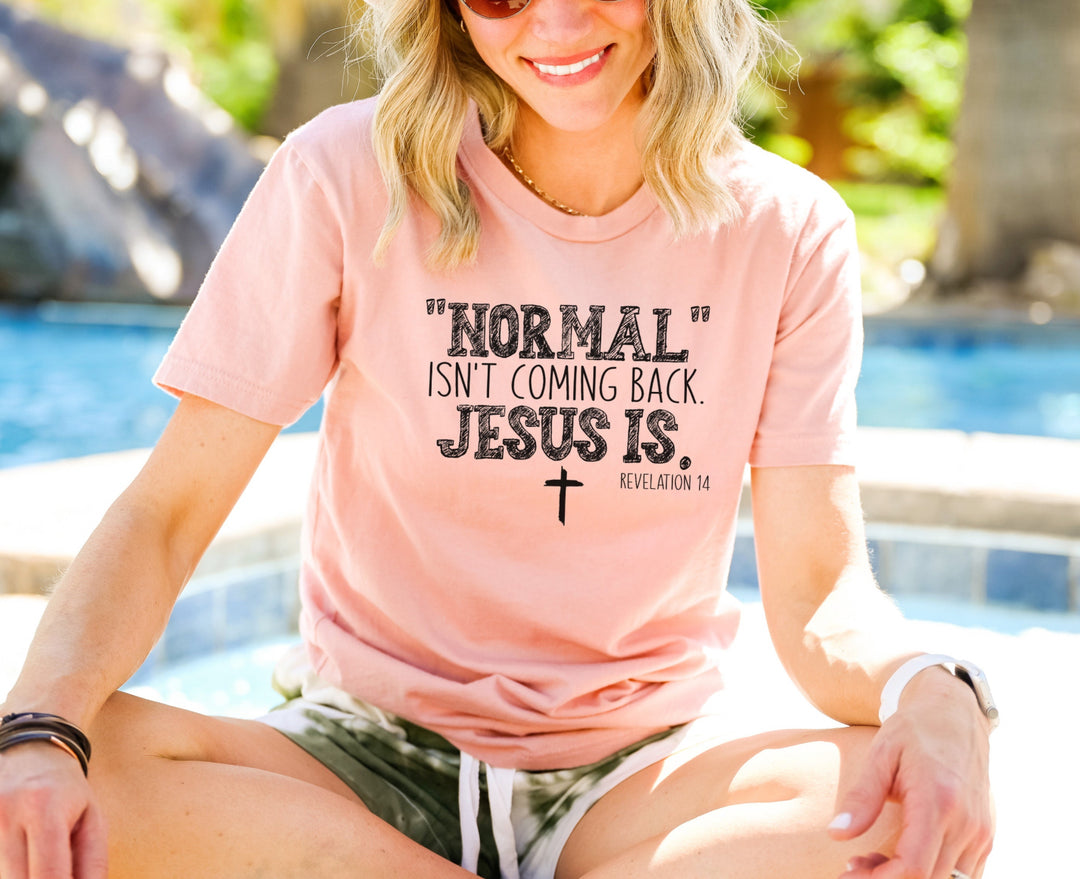 Normal Isn’t Coming Back Jesus Is DTF Print