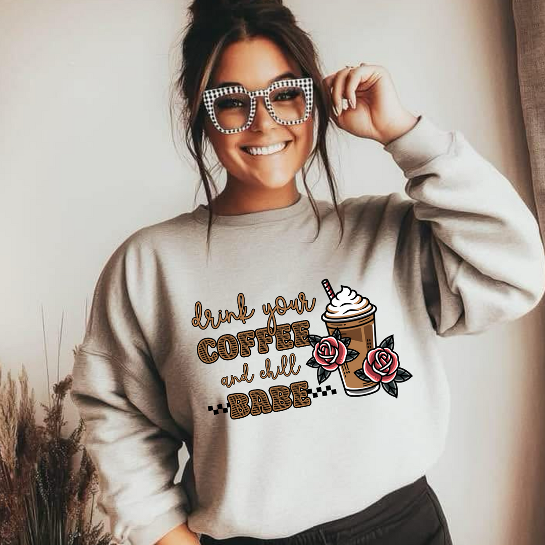 Drink Your Coffee DTF Print