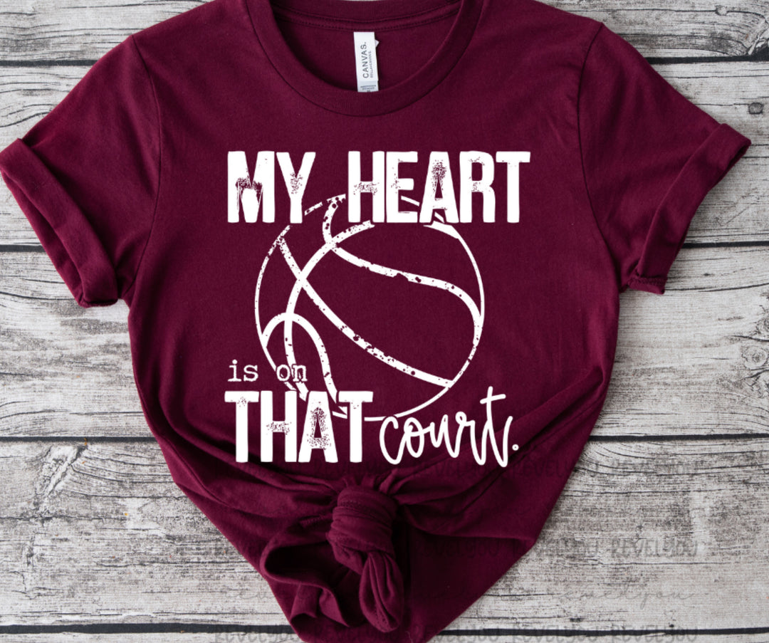 My Heart Is On That Court DTF Print