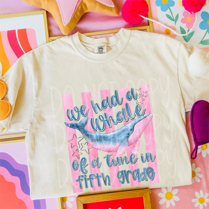 Whale of a Good Time Grades DTF Print