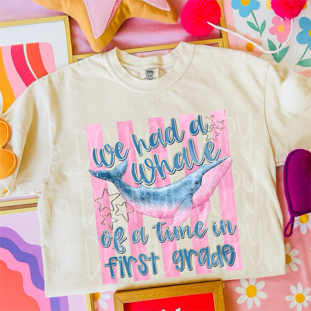 Whale of a Good Time Grades DTF Print