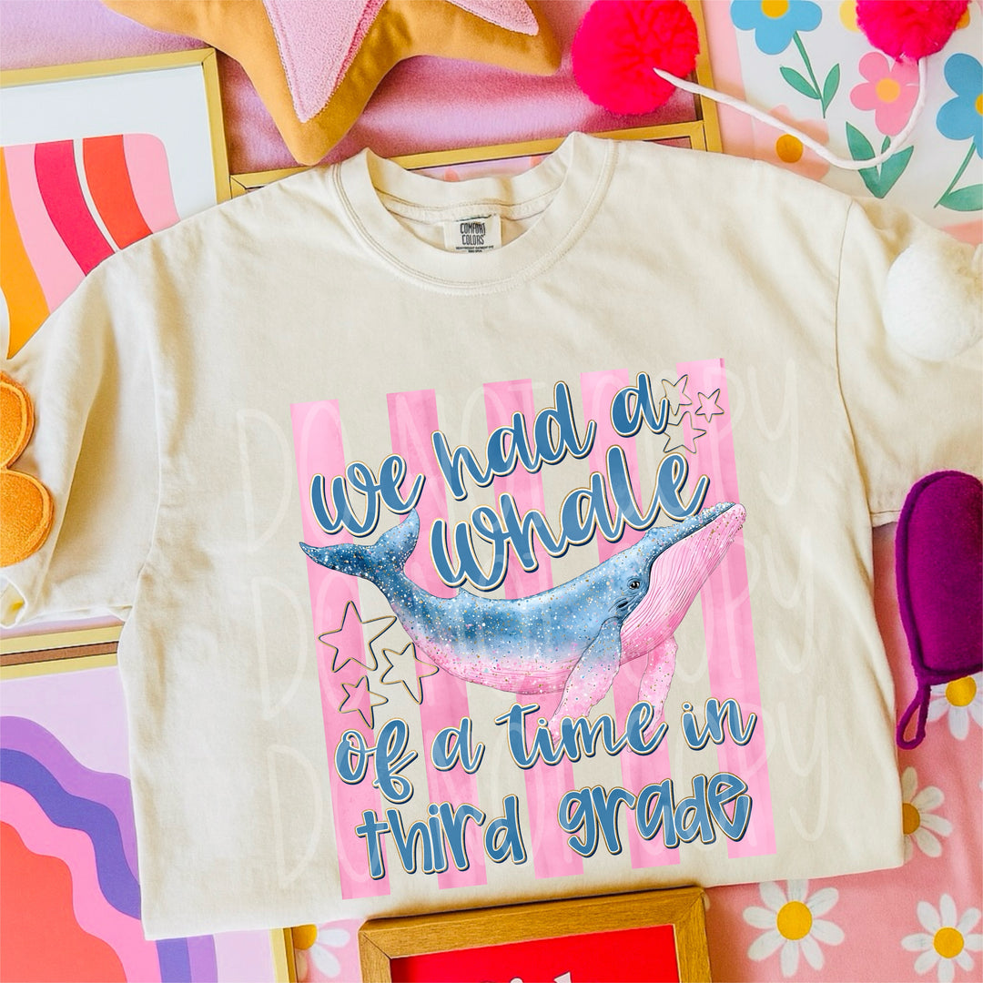 Whale of a Good Time Grades DTF Print