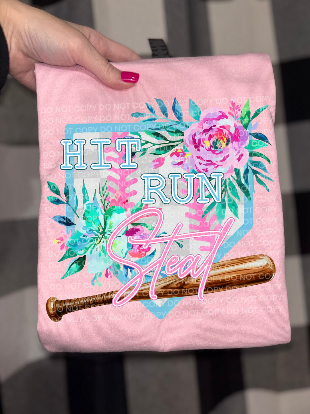 Hit Run Steal DTF Print