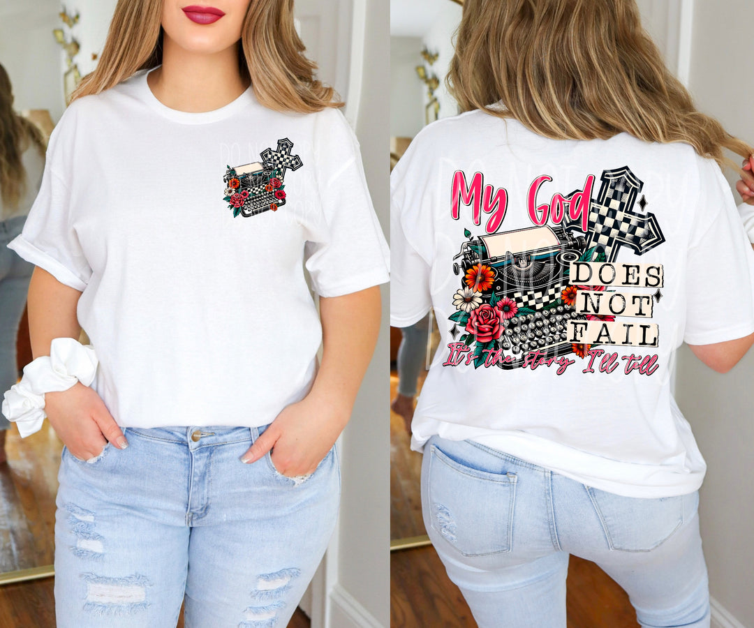 My God Does Not Fail Set DTF Print