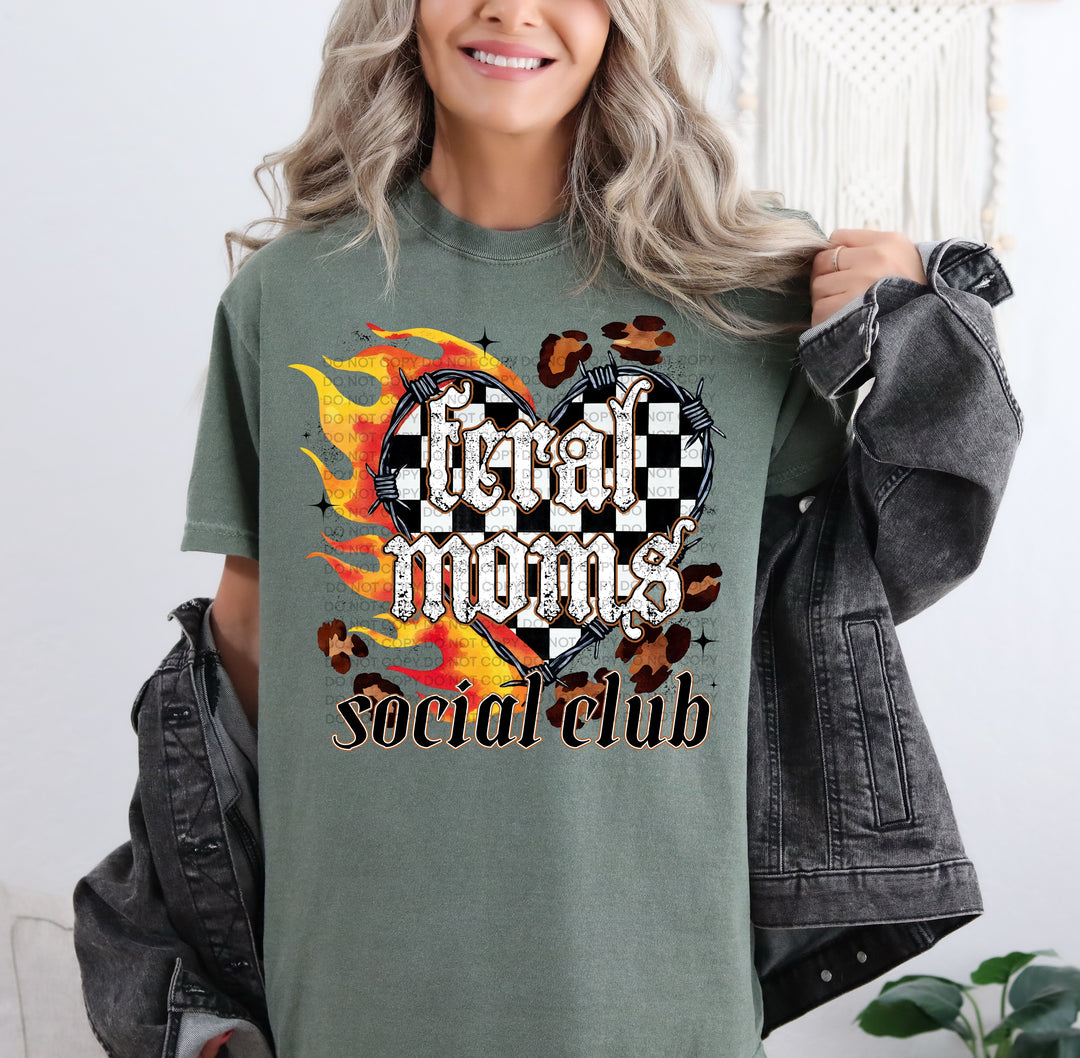 Feral Moms Social Club DTF Print