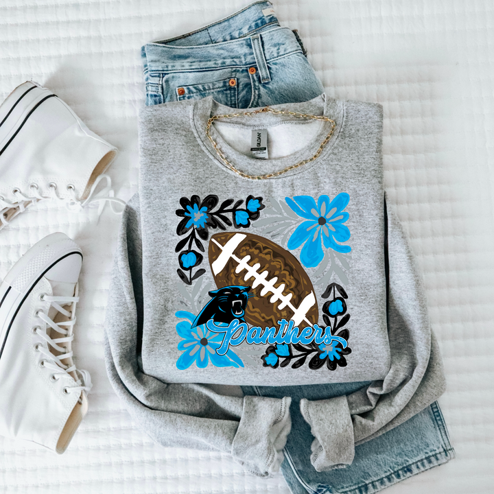 Floral Football DTF Print
