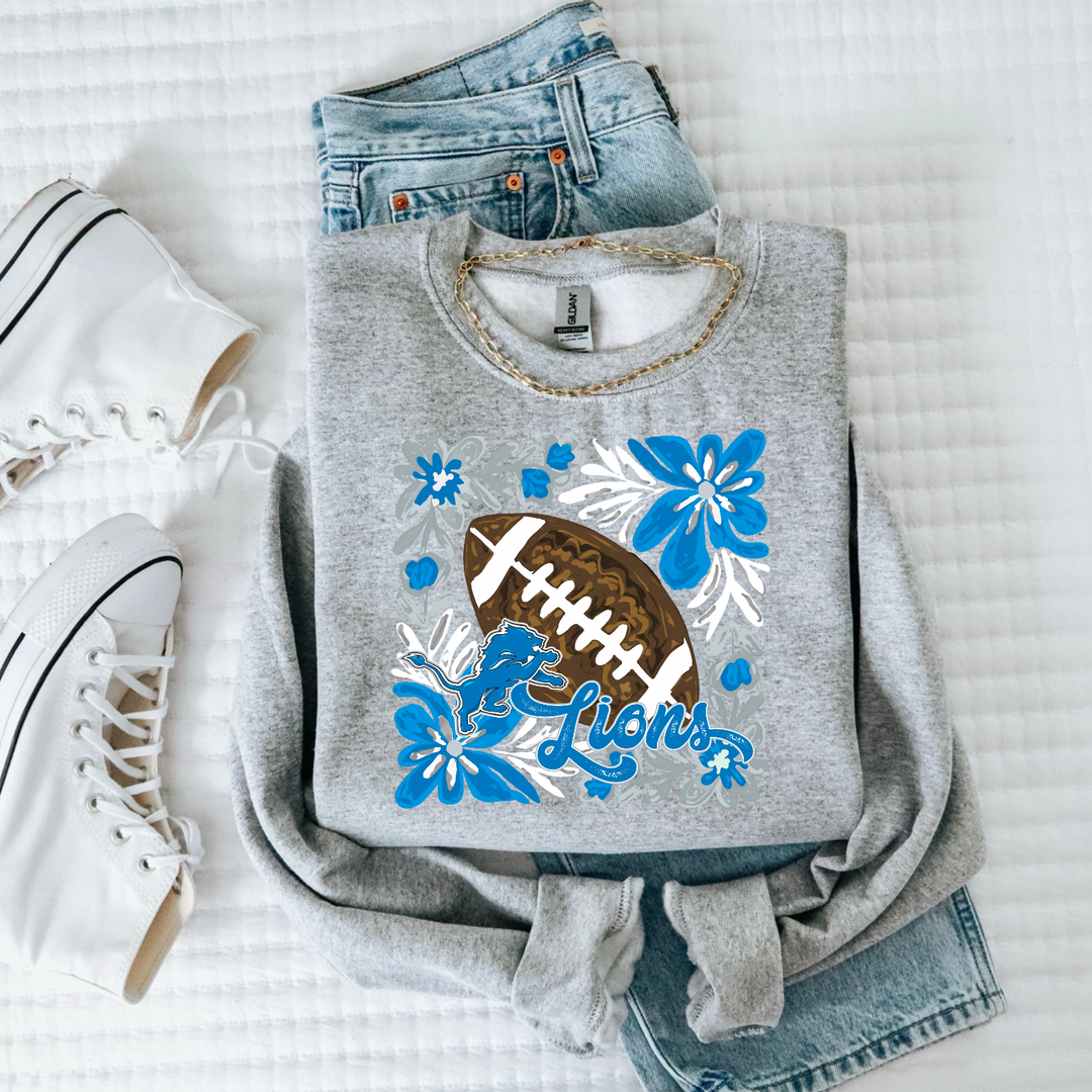Floral Football DTF Print