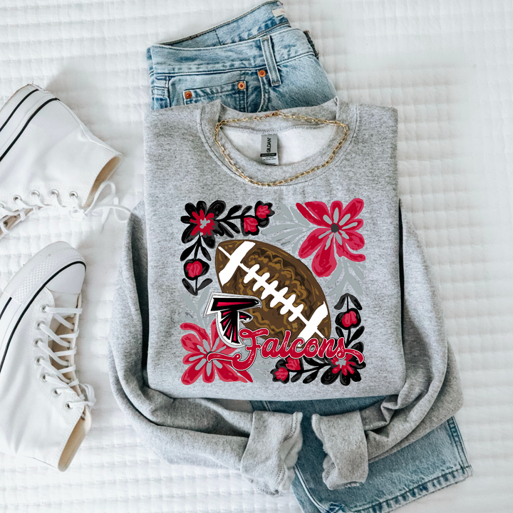 Floral Football DTF Print