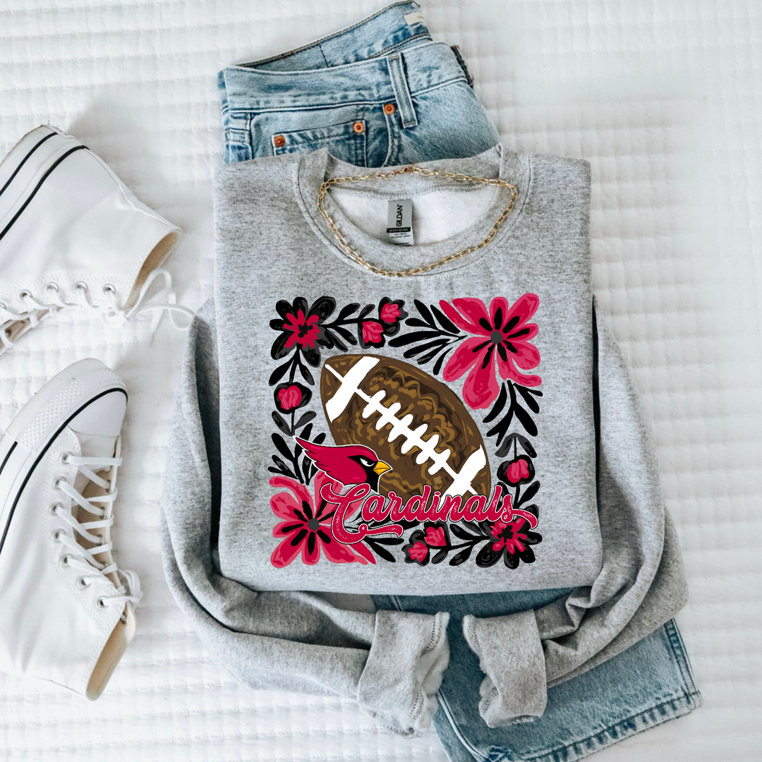 Floral Football DTF Print
