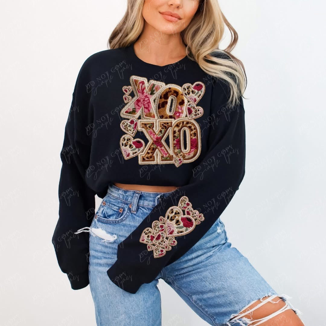 XO XO Faux Patch FRONT DTF Print
