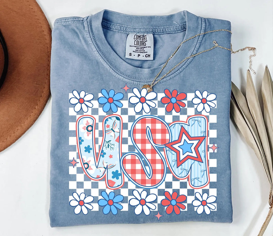 Preppy USA DTF Print