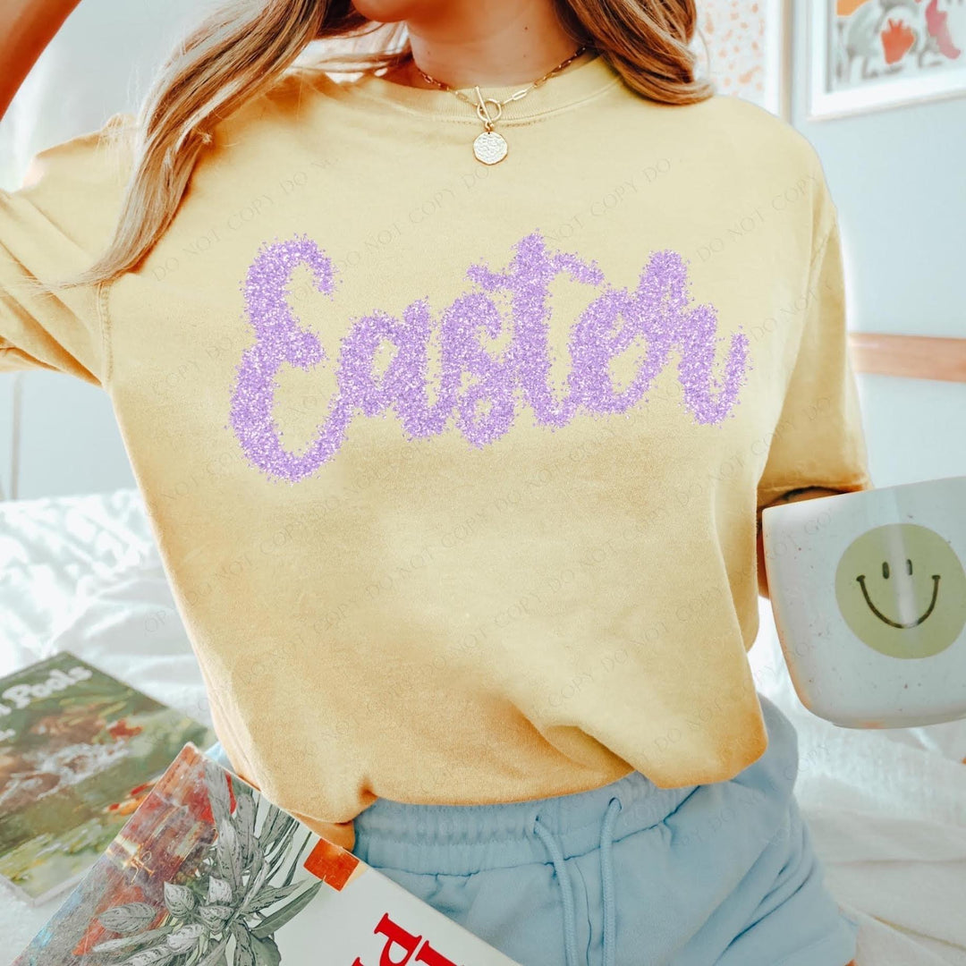 Faux Tinsel Easter DTF Print