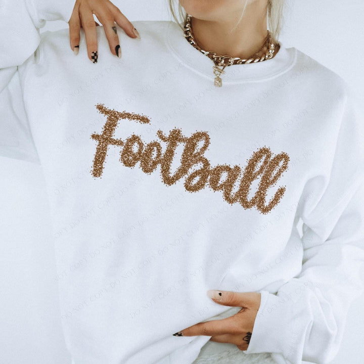 Faux Tinsel Football DTF Print