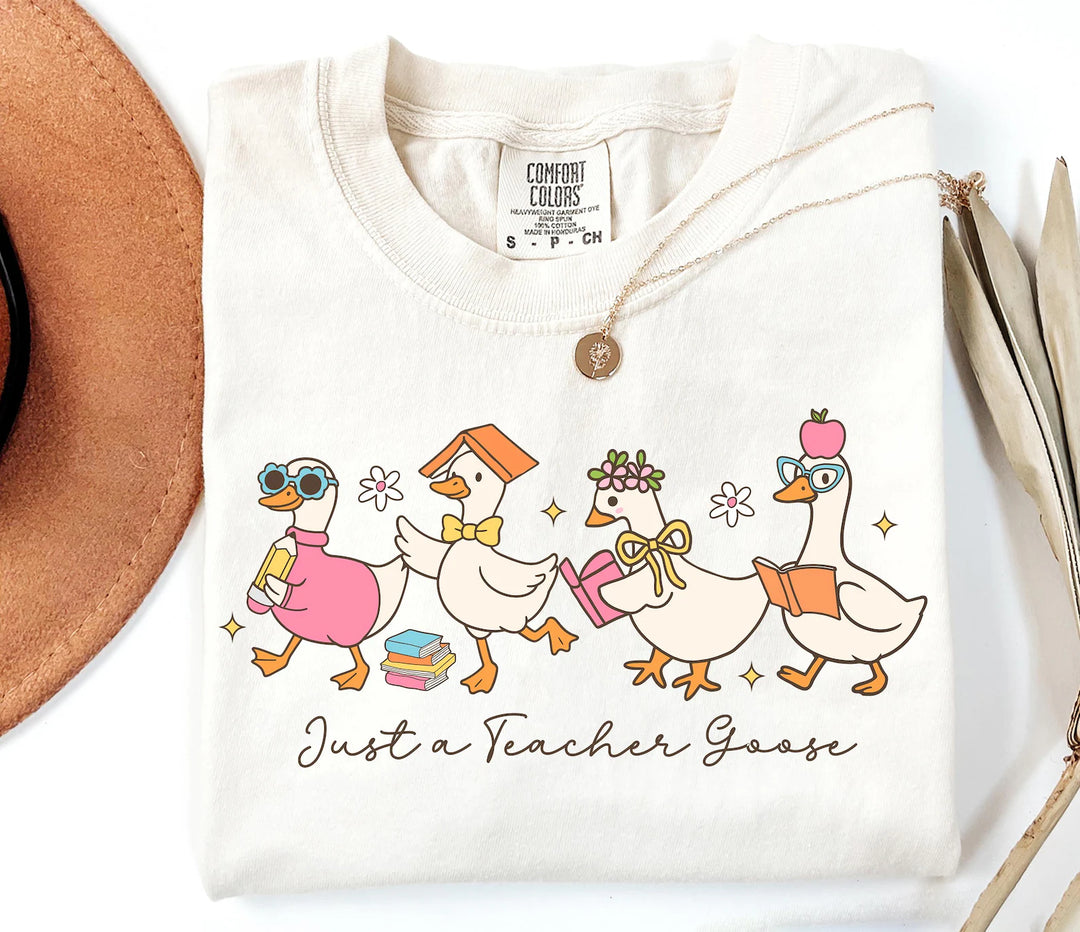 Just a Teacher Goose DTF Print