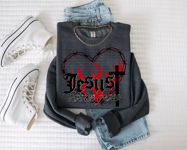Jesus Loves You DTF Print