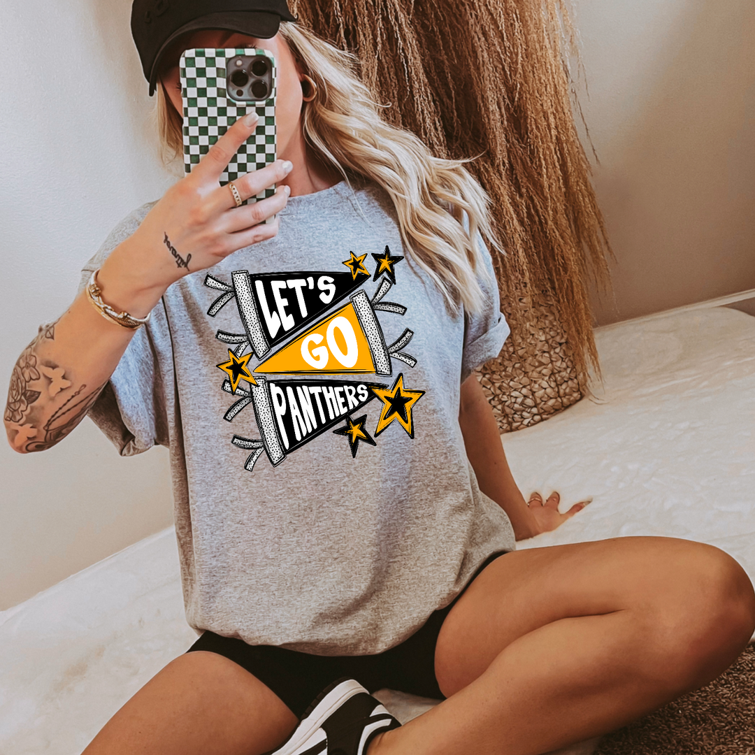 Lets Go Panthers DTF Print