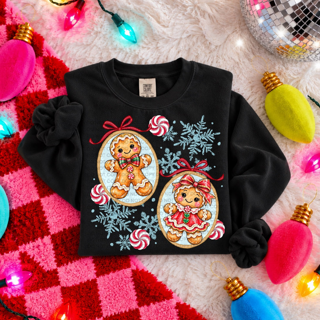 Gingerbread Duo DTF Print