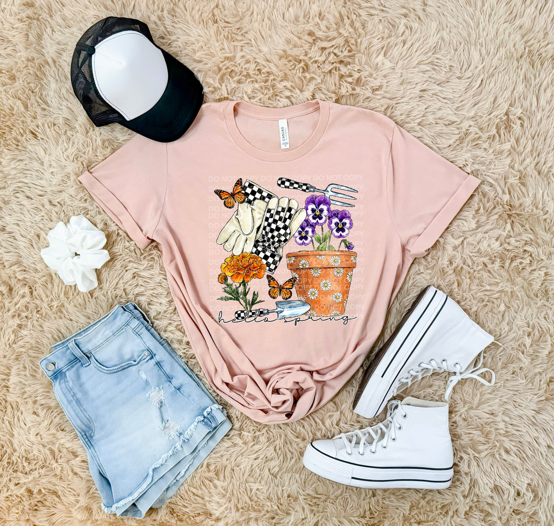 Hello Spring DTF Print