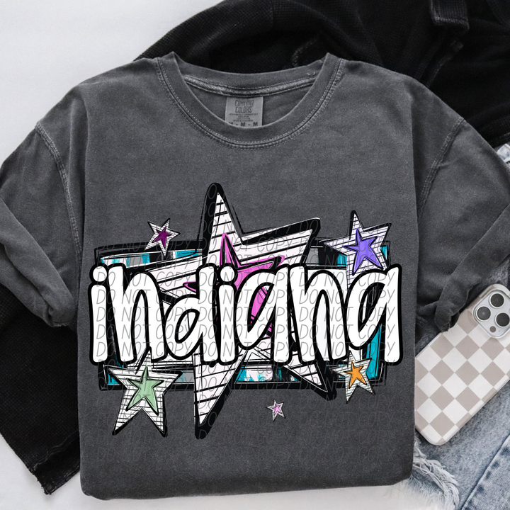 Bright Stars States DTF Print