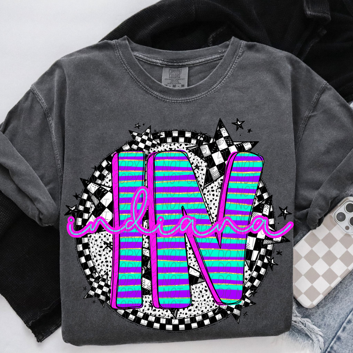 Striped Spring States DTF Print