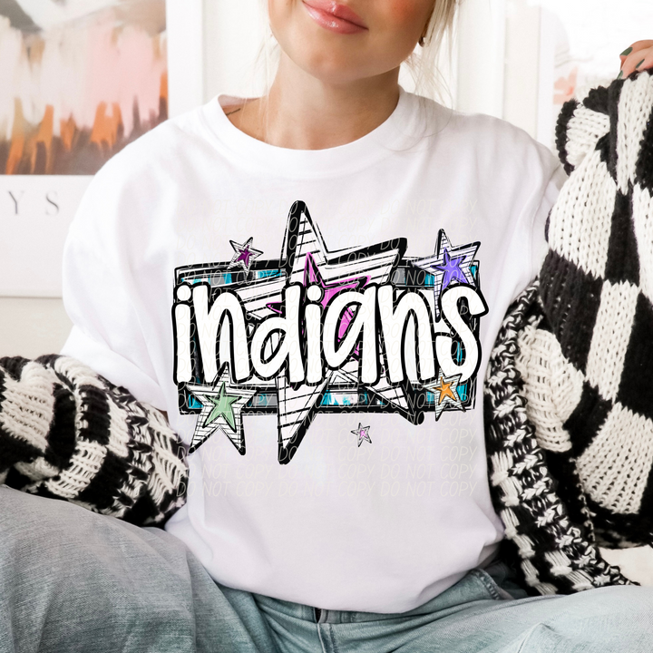 Bright Stars Mascots Youth DTF Print