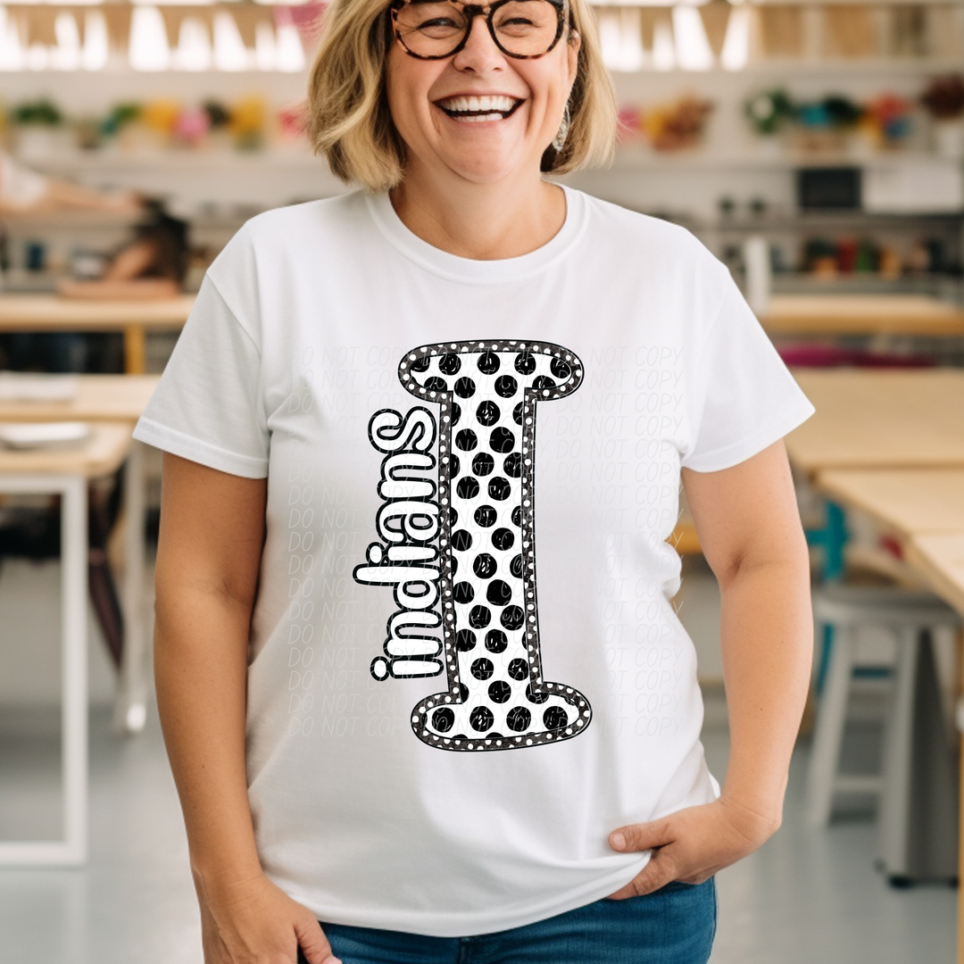 Polka Dot Mascots Youth DTF Print