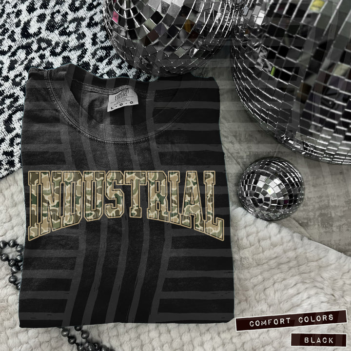 Simple Camo Arched Glitter Mascots DTF Print