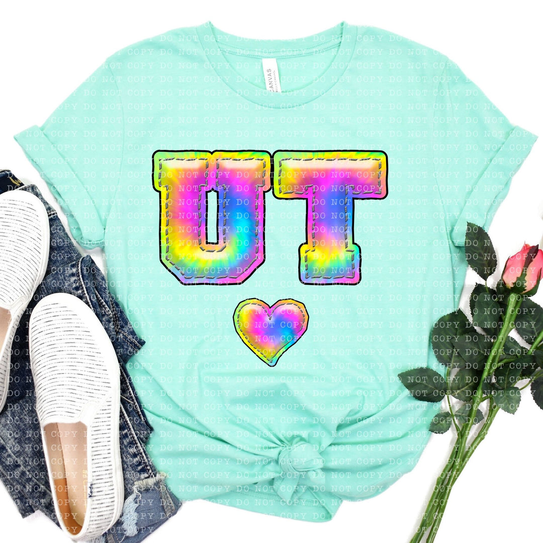 Inflated Tie Dye States DTF Print