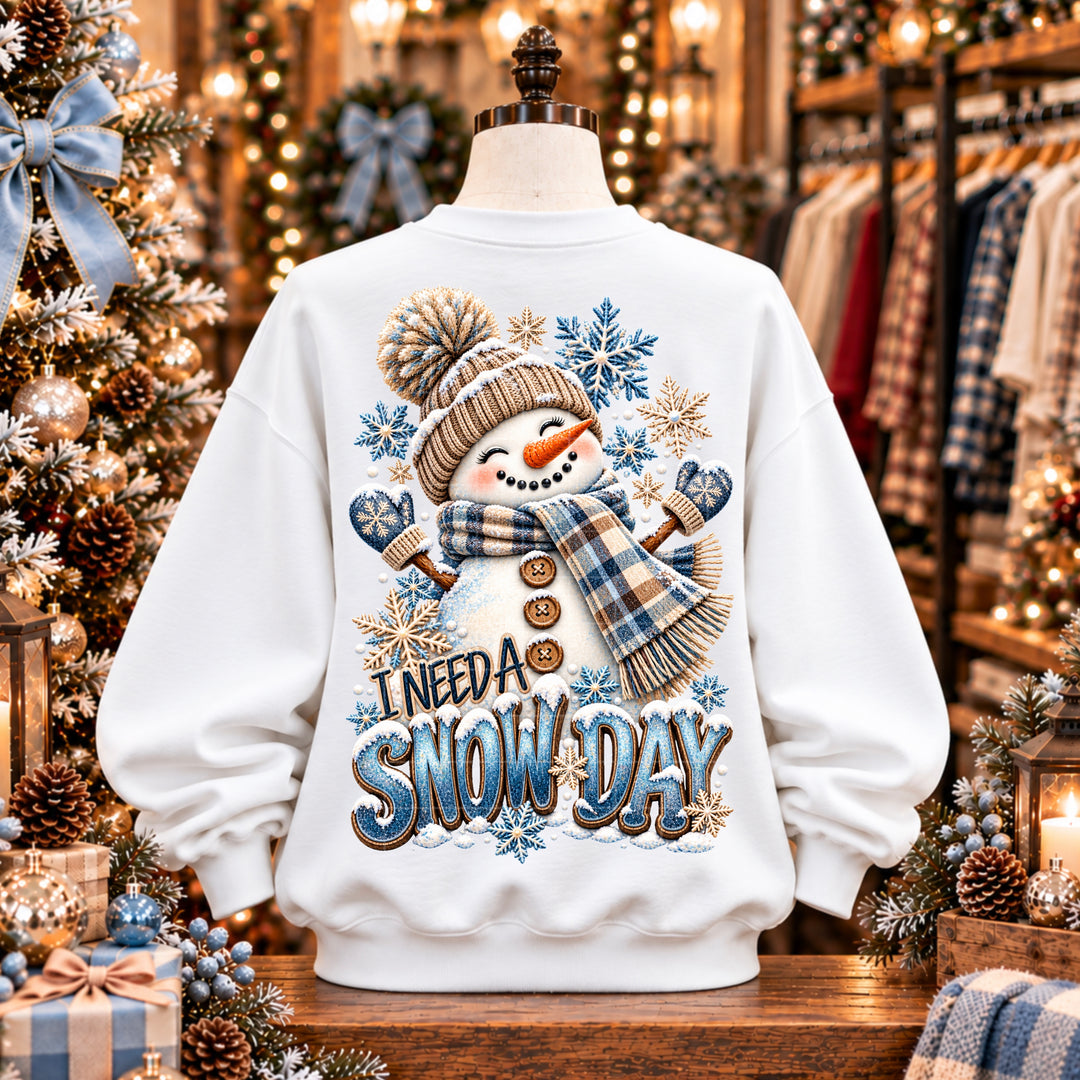 I Need A Snow Day DTF Print