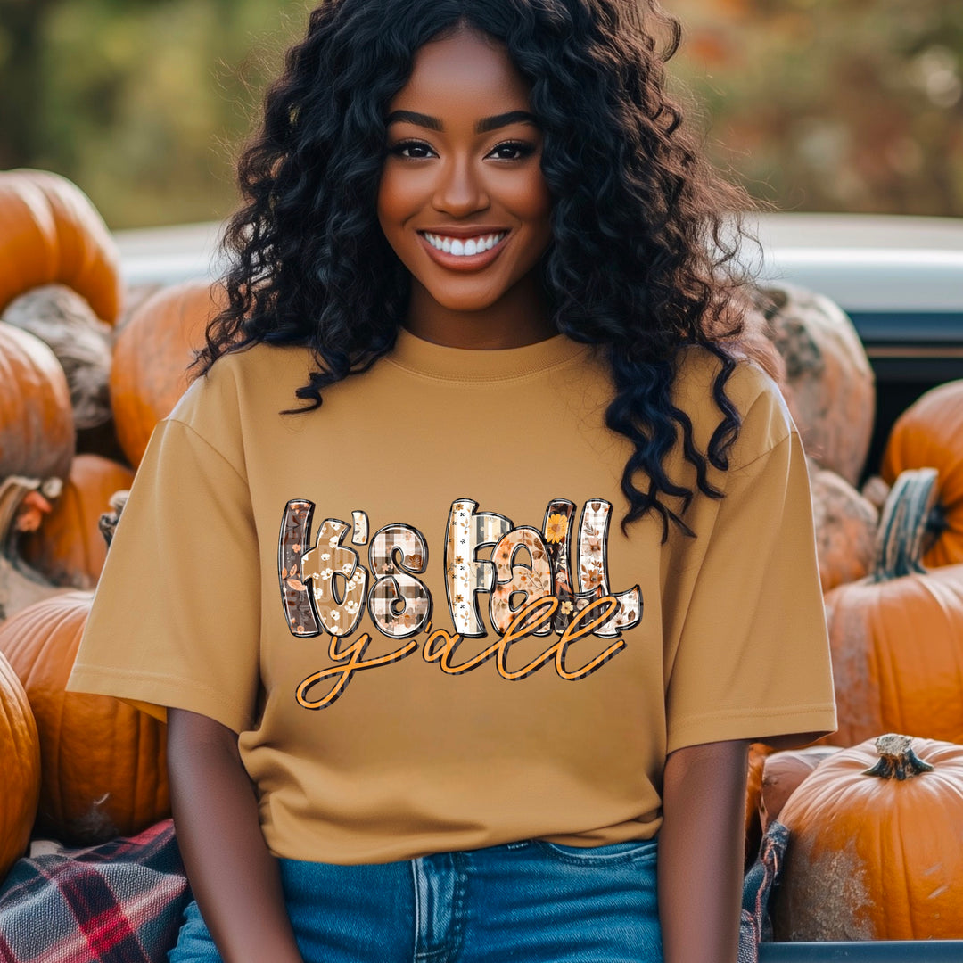 Its Fall Y’all Doodle DTF Print
