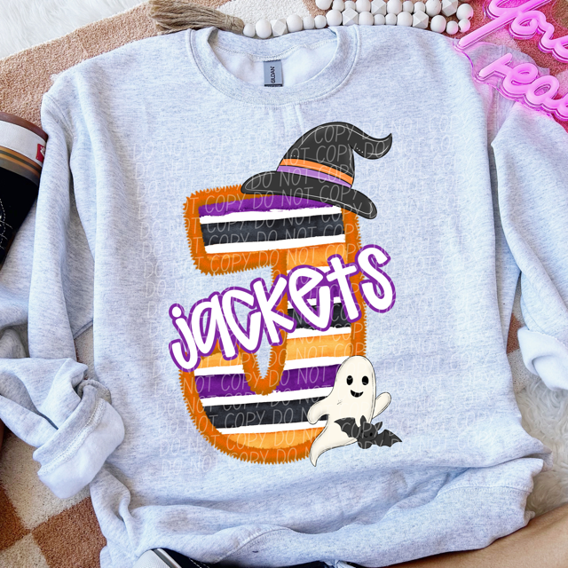 Halloween Striped Mascots DTF Print