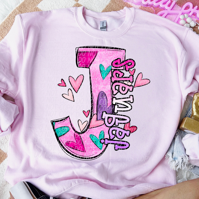 Valentine's Day Mascots DTF Print