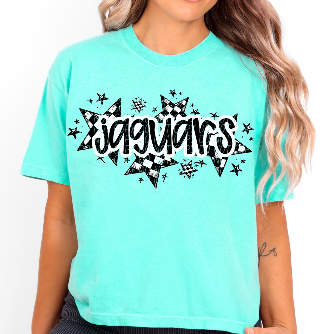 Checker Stars Mascots Youth DTF Print